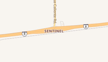 Sentinel, Arizona map