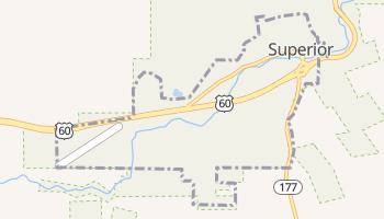 Superior, Arizona map