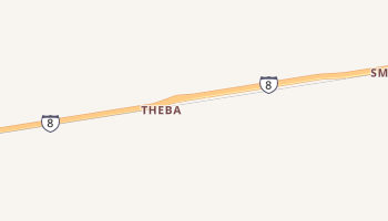 Theba, Arizona map