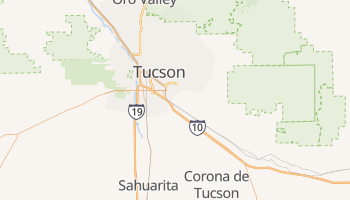 Tucson, Arizona map