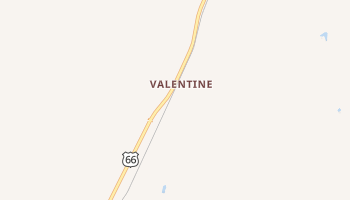 Valentine, Arizona map