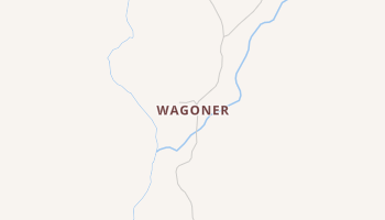 Wagoner, Arizona map