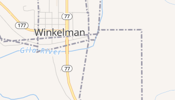 Winkelman, Arizona map