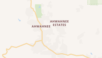 Ahwahnee, California map