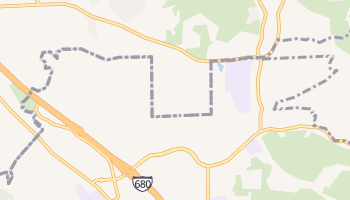 Alamo Oaks, California map
