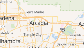 Arcadia, California map