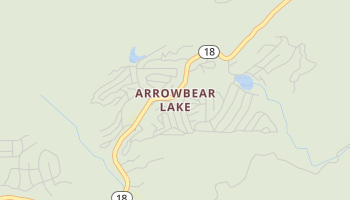Arrowbear Lake, California map