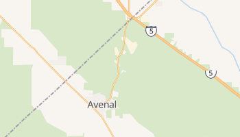 Avenal, California map