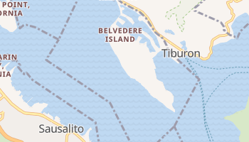 Belvedere, California map