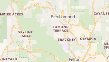 Ben Lomond, California map