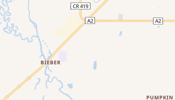 Bieber, California map