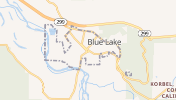 Blue Lake, California map