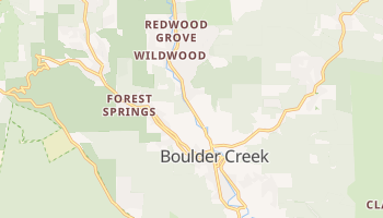 Boulder Creek, California map
