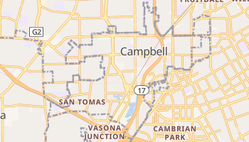 Campbell, California map