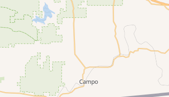 Campo, California map