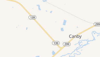 Canby, California map