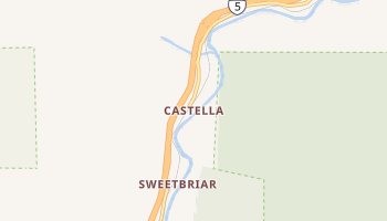 Castella, California map