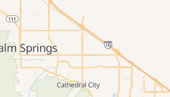 Cathedral City, California map
