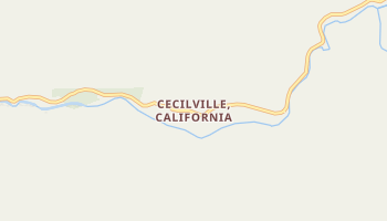 Cecilville, California map