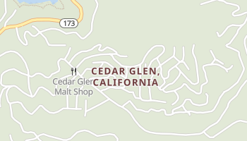 Cedar Glen, California map