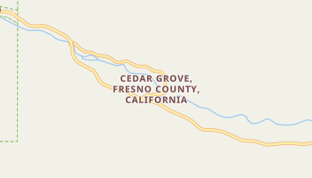 Cedar Grove, California map