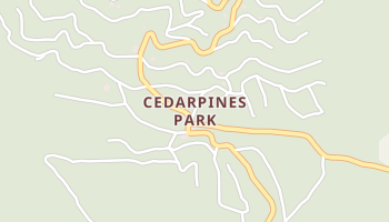 Cedarpines Park, California map