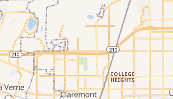 Claremont, California map