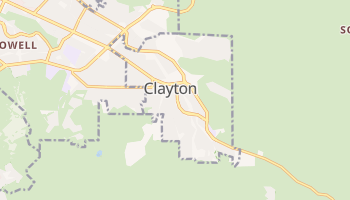 Clayton, California map