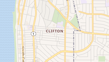 Clifton, California map
