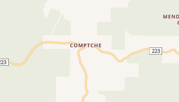 Comptche, California map