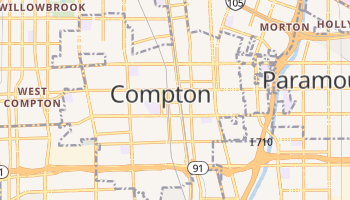 Compton, California map