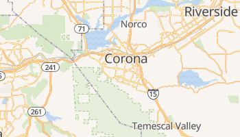 Corona, California map