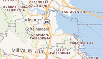 Corte Madera, California map