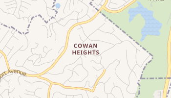 Cowan Heights, California map