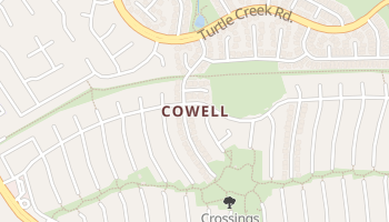 Cowell, California map