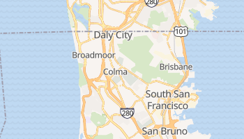Daly City, California map