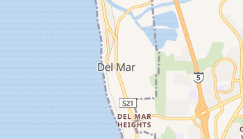 Del Mar, California map