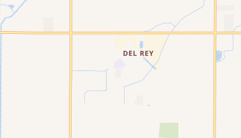 Del Rey, California map
