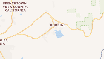 Dobbins, California map