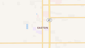 Easton, California map