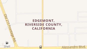 Edgemont, California map