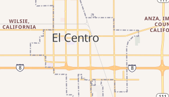 El Centro, California map