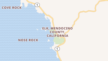 Elk, California map