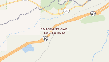 Emigrant Gap, California map