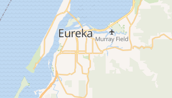 Eureka, California map