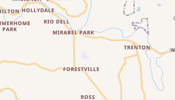 Forestville, California map