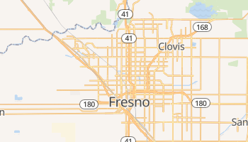 Fresno, California map