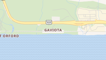 Gaviota, California map