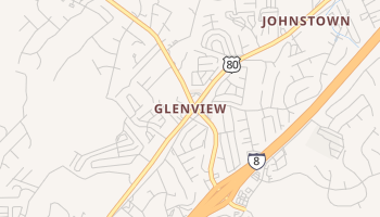 Glenview, California map