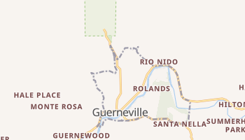 Guerneville, California map